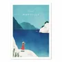 Poster - Art-Poster - Visit Marseille - Henry Rivers - WALL EDITIONS