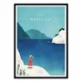 Poster - Art-Poster - Visit Marseille - Henry Rivers - WALL EDITIONS