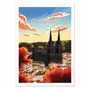 Poster - Art-Poster - Clermont Ferrand La Cathédrale - Benoit Collet - WALL EDITIONS