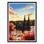 Poster - Art-Poster - Clermont Ferrand La Cathédrale - Benoit Collet - WALL EDITIONS