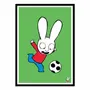 Affiches - Affiche - Simon Super rabbit Football - Simon Super Rabbit - WALL EDITIONS