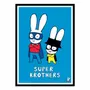 Affiches - Affiche - Super Heroes Brothers - Simon Super Rabbit - WALL EDITIONS