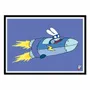 Affiches - Affiche - Super Rabbit Rocket - Simon Super Rabbit - WALL EDITIONS