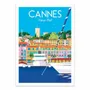 Poster - Art-Poster - Cannes Vieux Port - Raphael Delerue - WALL EDITIONS
