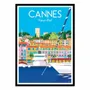 Poster - Art-Poster - Cannes Vieux Port - Raphael Delerue - WALL EDITIONS