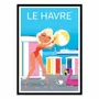 Poster - Art-Poster - Le Havre Normandie V4 - Raphael Delerue - WALL EDITIONS