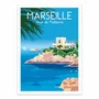 Affiches - Affiche - Marseille Anse de Maldormé - Raphael Delerue - WALL EDITIONS