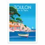 Poster - Art-Poster - Toulon Anse de Méjean - Raphael Delerue - WALL EDITIONS