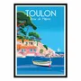Poster - Art-Poster - Toulon Anse de Méjean - Raphael Delerue - WALL EDITIONS