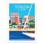 Poster - Art-Poster - Toulon Le Mourillon - Raphael Delerue - WALL EDITIONS