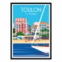 Poster - Art-Poster - Toulon Le Mourillon - Raphael Delerue - WALL EDITIONS