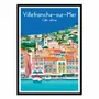 Poster - Art-Poster - Villefranche sur Mer - Raphael Delerue - WALL EDITIONS
