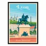 Poster - Art-Poster - Lyon Place Bellecour - Olahoop Travel Posters - WALL EDITIONS