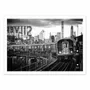 Poster - Art-Poster - Manhattan Subway - Philippe Hugonnard - WALL EDITIONS