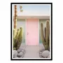 Poster - Art-Poster - Palm Springs Pink door - Philippe Hugonnard - WALL EDITIONS