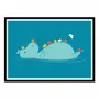 Affiches - Affiche - Floating Hippo - Jay Fleck - WALL EDITIONS