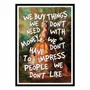 Poster - Art-Poster - We buy things we don't need - Jonas Loose - WALL EDITIONS