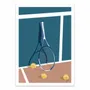 Poster - Art-Poster - Raquette US Open - LPX Illustration - WALL EDITIONS