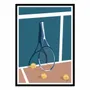 Poster - Art-Poster - Raquette US Open - LPX Illustration - WALL EDITIONS