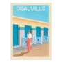Poster - Art-Poster - Deauville Les planches - Olahoop Travel Posters - WALL EDITIONS