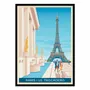 Poster - Art-Poster - Paris Trocadero - Olahoop Travel Posters - WALL EDITIONS