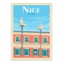 Affiches - Affiche - Nice Statues Jaume conversation - Olahoop Travel Posters - WALL EDITIONS