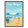 Poster - Art-Poster - Pays Basque Van Surf - Olahoop Travel Posters - WALL EDITIONS