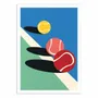 Poster - Art-Poster - 3 tennis balls - Rosi Feist - WALL EDITIONS
