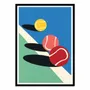Poster - Art-Poster - 3 tennis balls - Rosi Feist - WALL EDITIONS