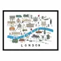 Poster - Art-Poster - London Map - Alex Foster - WALL EDITIONS
