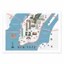 Affiches - Affiche - New-York map - Alex Foster - WALL EDITIONS
