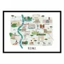 Poster - Art-Poster - Rome Map - Alex Foster - WALL EDITIONS