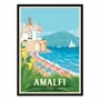 Poster - Art-Poster - Amalfi Coast - Olahoop Travel Posters - WALL EDITIONS