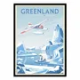 Poster - Art-Poster - Greenland Denmark - Olahoop Travel Posters - WALL EDITIONS