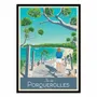 Poster - Art-Poster - Ile de Porquerolles - Olahoop Travel Posters - WALL EDITIONS