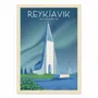 Affiches - Affiche - Reykjavik Islande - Olahoop Travel Posters - WALL EDITIONS