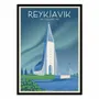 Affiches - Affiche - Reykjavik Islande - Olahoop Travel Posters - WALL EDITIONS