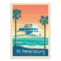 Poster - Art-Poster - St Petersburg Florida - Olahoop Travel Posters - WALL EDITIONS