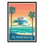 Poster - Art-Poster - St Petersburg Florida - Olahoop Travel Posters - WALL EDITIONS