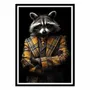 Poster - Art-Poster - Raccoon Wild Suits - Philippe Hugonnard - WALL EDITIONS