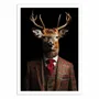 Poster - Art-Poster - Red Deer Wild Suits - Philippe Hugonnard - WALL EDITIONS