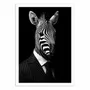 Poster - Art-Poster - Zebra Wild Suits - Philippe Hugonnard - WALL EDITIONS