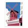 Poster - Art-Poster - Moulin Rouge - LPX Illustration - WALL EDITIONS