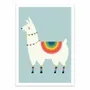 Poster - Art-Poster - Rainbow Llama - Andy Westface - WALL EDITIONS