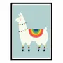 Poster - Art-Poster - Rainbow Llama - Andy Westface - WALL EDITIONS