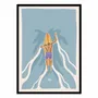 Affiches - Affiche - Paddling Surfer - Art Rider - WALL EDITIONS