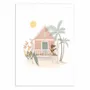 Poster - Art-Poster - Surf Hut girl - Urchin Bay - WALL EDITIONS