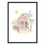 Poster - Art-Poster - Surf Hut girl - Urchin Bay - WALL EDITIONS
