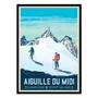 Affiches - Affiche - Aiguille du Midi Chamonix Mont-Blanc - Olahoop Travel Posters - WALL EDITIONS