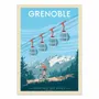 Affiches - Affiche - Grenoble France - Olahoop Travel Posters - WALL EDITIONS